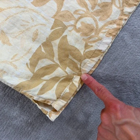 Vintage Bamboo Cay Hawaiian x El Cortez Las Vegas Shirt Men Large Beige Floral - Picture 5 of 9